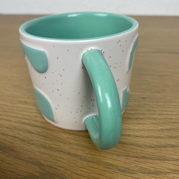 Maven teal and tan stone wear geometric boho mug - Picture 7 of 8